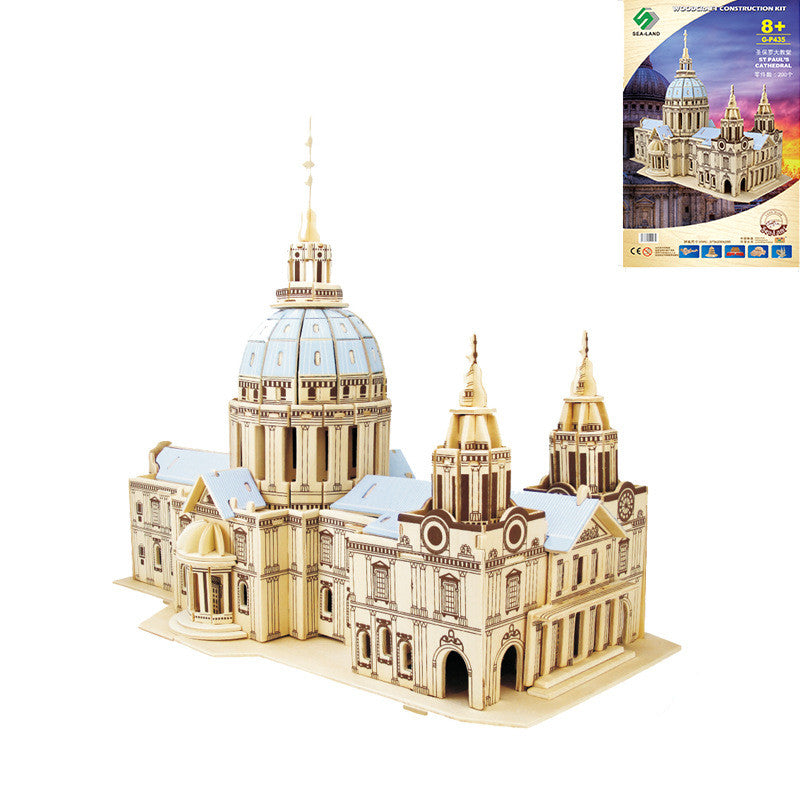 DIY 3D Wooden Puzzle of St. Paul's Cathedral