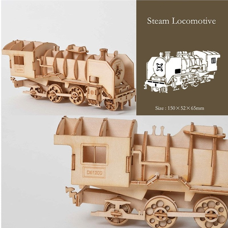 🚗: Classic Car 3D Wooden Puzzle Building Block Toy