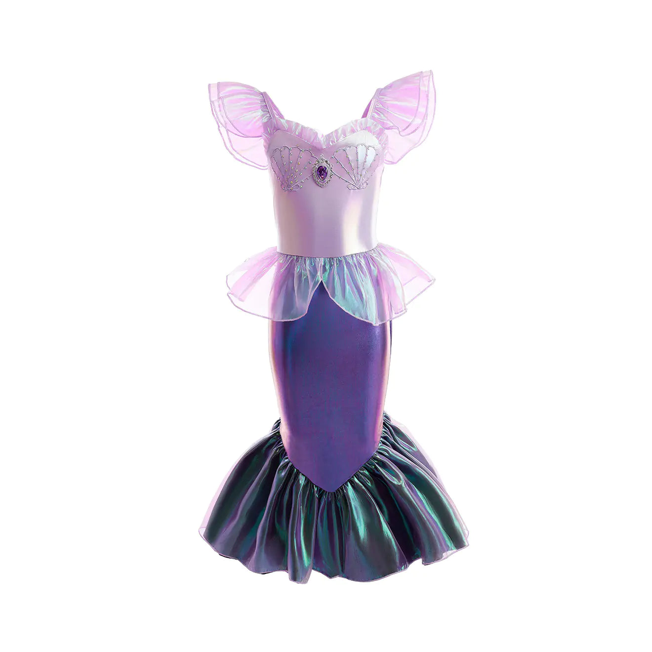 🧜‍♀️: Halloween Mermaid Dress for Girls - Ariel Style
