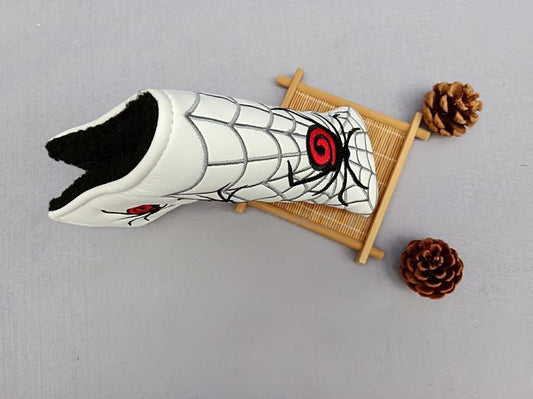 ⛳: Spider Embroidered Golf Putter Head Cover — PU Plush Putter Headcover