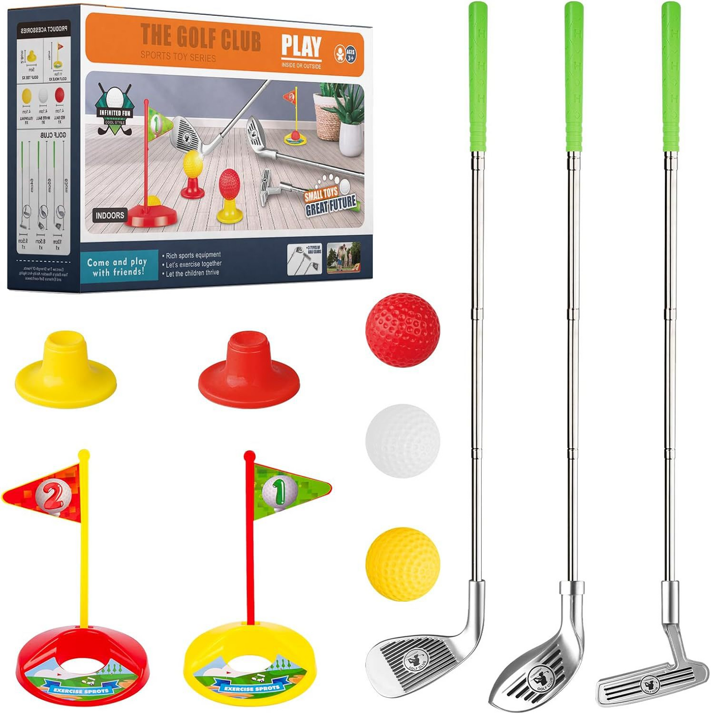 Kids' Retractable Golf Toy Set