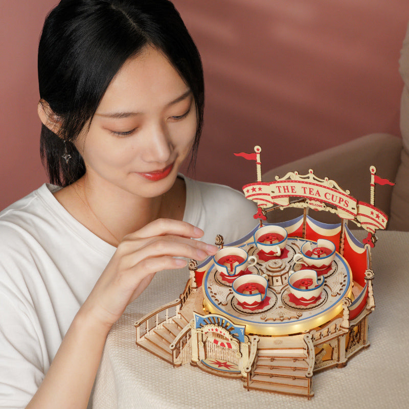🎵: Whirl Fairytale Rotating Music Box 3D Wooden Puzzle
