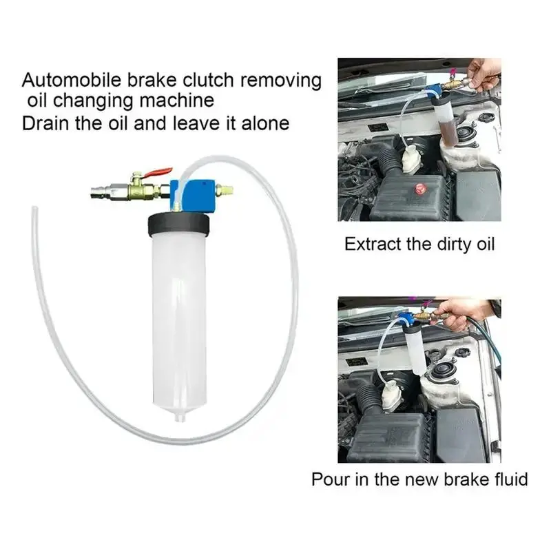 🔧: Vacuum Brake Bleeder & Fluid Extractor Kit — One-Person Pump Tool for Brake, Transmission, Power Steering & Coolant Fluid Changes