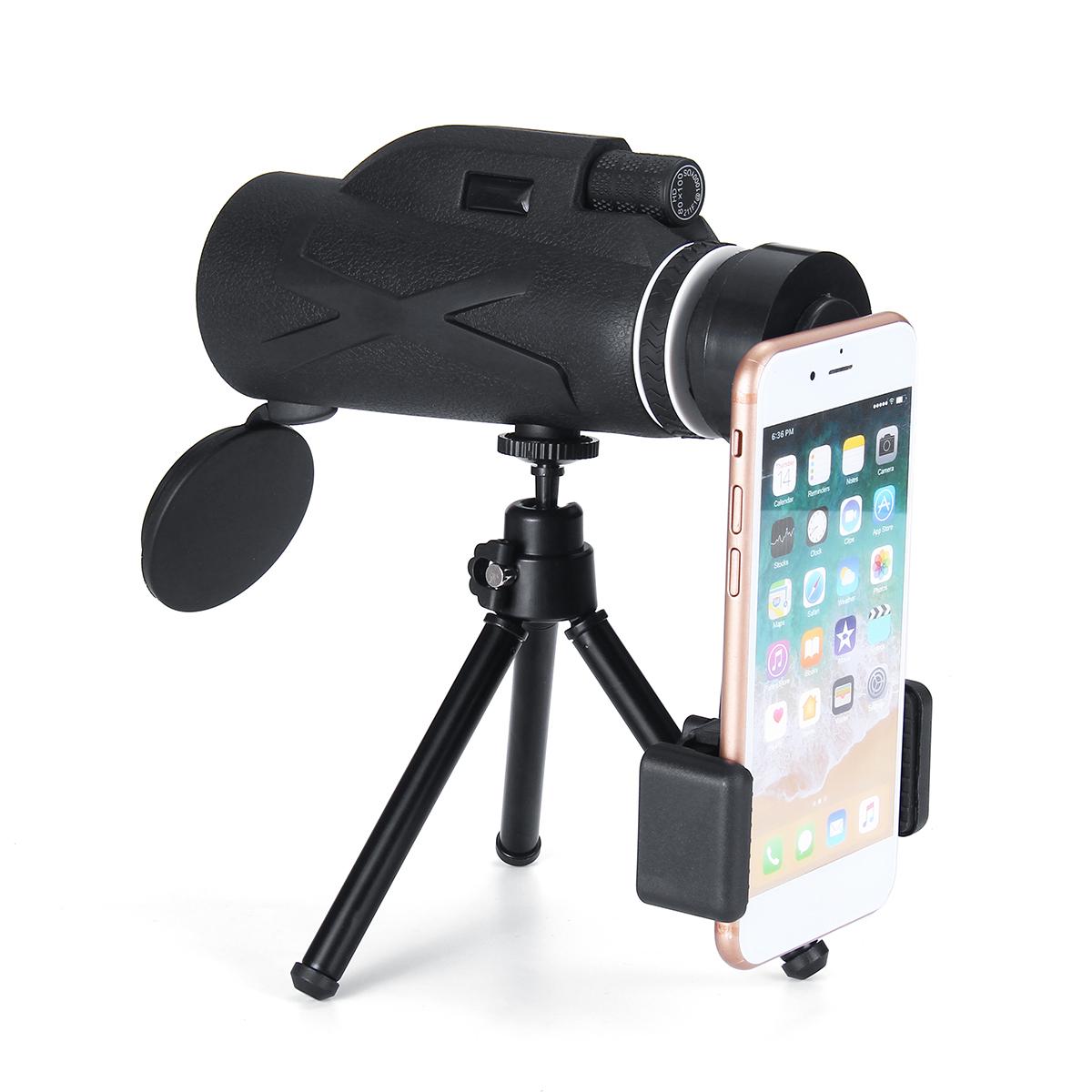 🔭: 80x Portable Monocular Telescope — BAK4 Prism | 40mm Objective | Phone Clip Included | Birdwatching, Hiking & Outdoor Adventures
