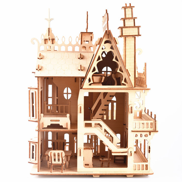 🏡: Dream Villa 3D Wooden Puzzle | Architecture Model Kit