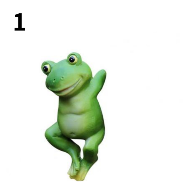 🐸: Resin Frog Ornaments for Garden Flower Pot Decoration