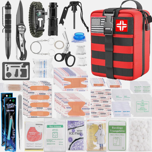 🚑 BOLDALLY 282-Piece Emergency First Aid Kit - Premium Survival Gear with MOLLE Pouch
