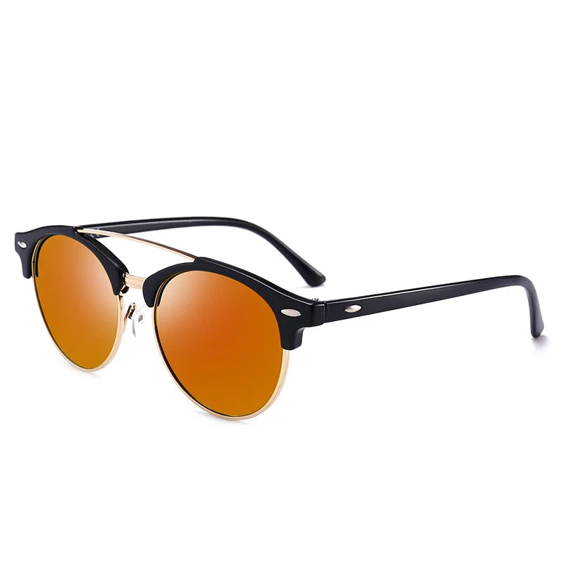 🕶️: Round Polarized Sunglasses - Classic Vintage Style with UV Protection