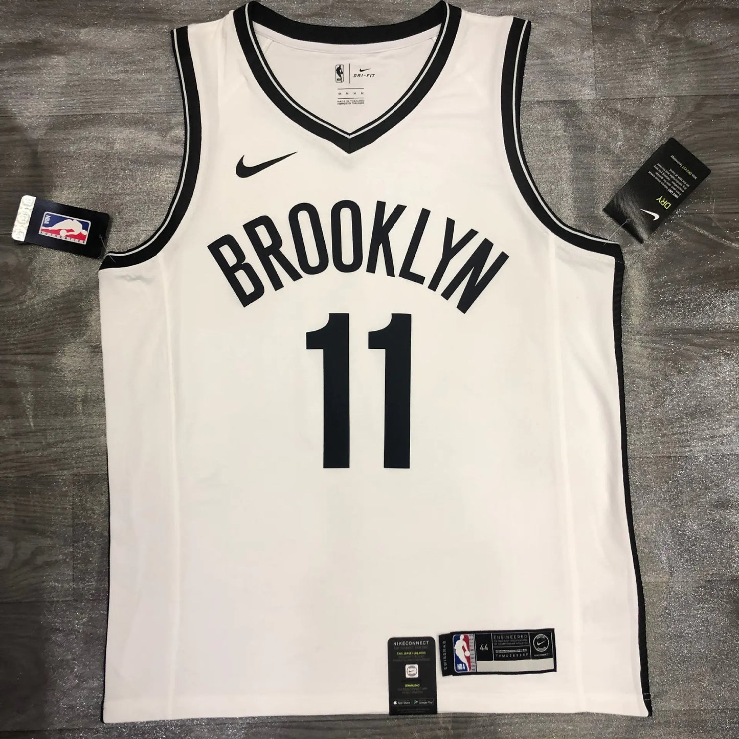 (Copy) Brooklyn Nets V-Neck Black/White NBA Jerseys (Sleeveless)