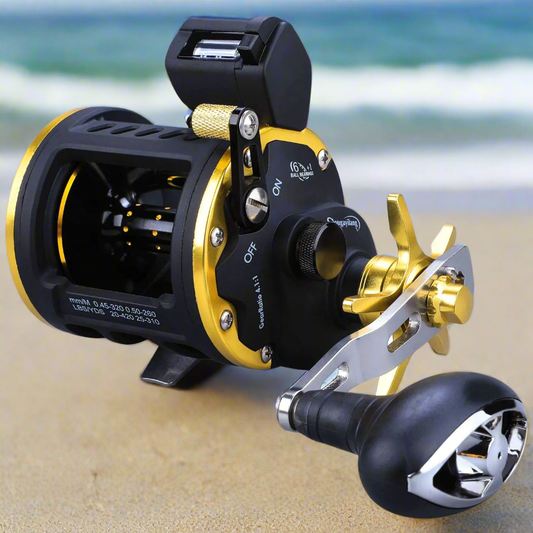 🎣 Sougayilang Line Counter Fishing Reel - Conventional Level Wind Trolling Reel TRA 30R