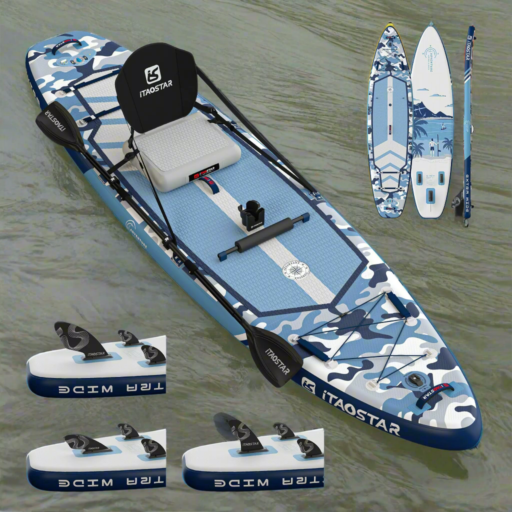 iTAOSTAR A01B 35" Extra Wide Paddle Board for Better Balance Inflatable Stand Up Paddle Board with Premium SUP Accessories Inflatable Paddle Boards for Adults/Youth of All Skill Levels