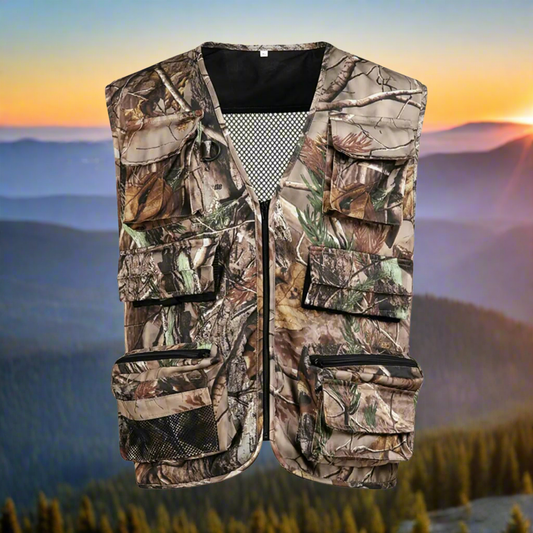 🦆 OGTNUH Camo Hunting Vest - Reversible Mesh Tactical Vest for Duck Hunting