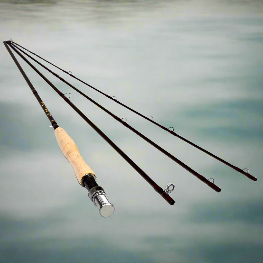 🎣: 4-Piece Graphite Carbon Fiber Fly Fishing Rod - 9ft/10ft Freshwater Rod