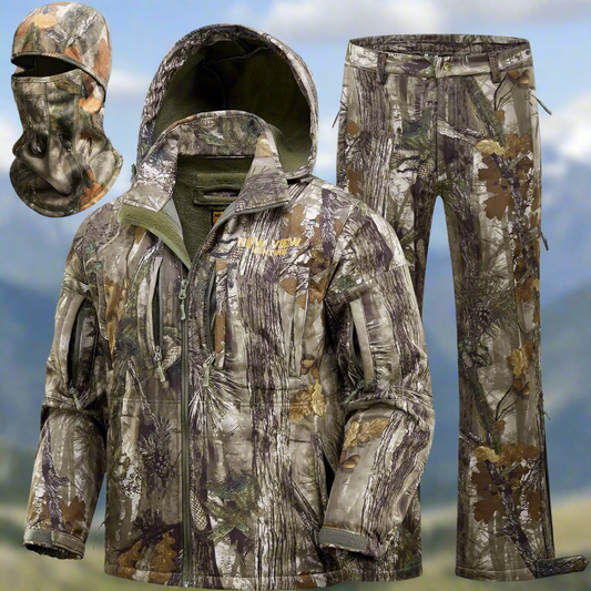 🏹 NEW VIEW Winter Hunting Clothes - Fleece Lined Camo Jacket & Pants