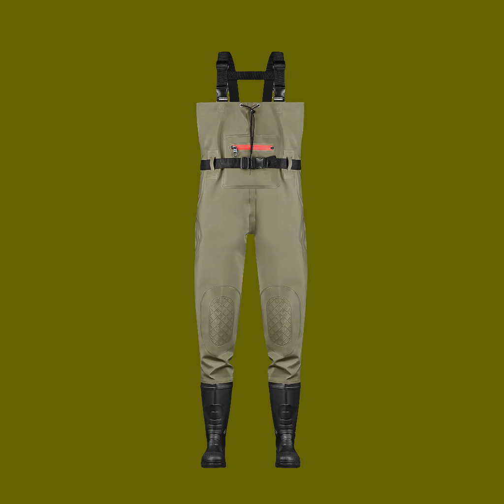 🥾: TerraTrax Fishing Chest Waders - Waterproof PVC Bootfoot Waders Size 12