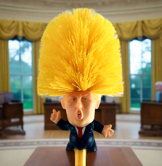 🚽 Donald Trump Toilet Brush - Novelty Bathroom Cleaning Tool