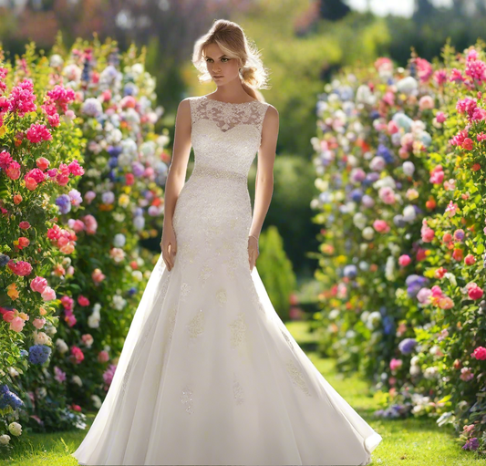 👰: Mermaid Lace Strapless Wedding Dress - Elegant Bridal Gown