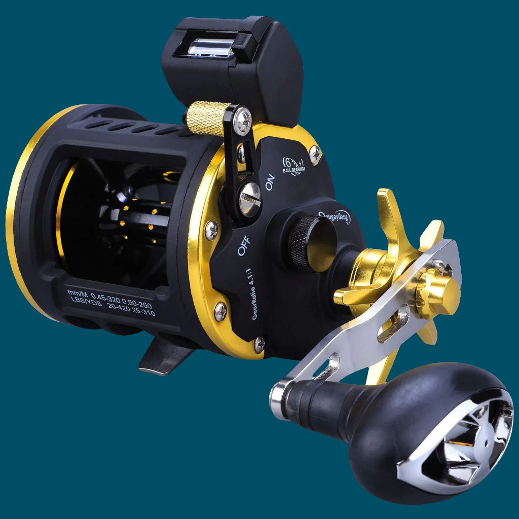 🎣 Sougayilang Line Counter Fishing Reel - Conventional Level Wind Trolling Reel TRA 30R