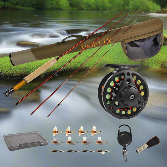 🎣 Aventik Extreme Fly Fishing Combo Kit - Complete Rod & Reel Starter Set with Case