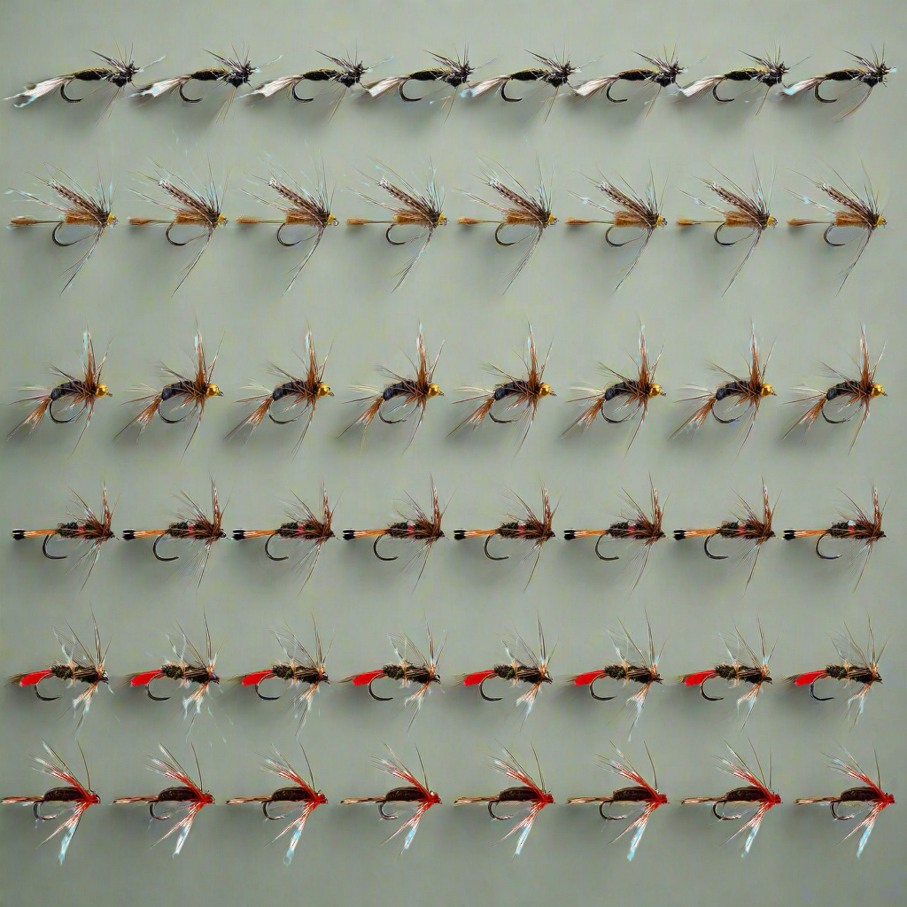 🎣: UNYLE 48-Piece Fly Fishing Flies Kit - Hand-Tied Dry & Wet Flies for Trout & Salmon