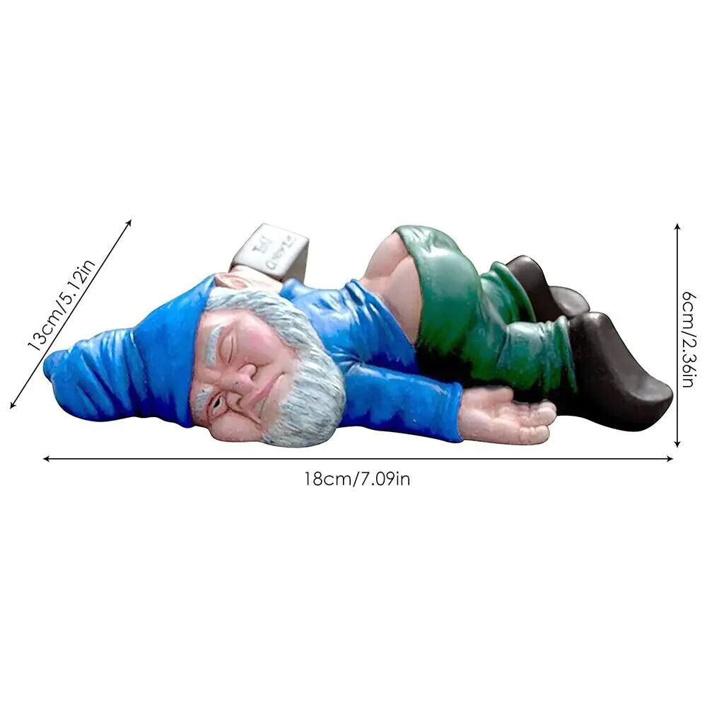 🧙: Drunk Dwarf Garden Gnome - Humorous Outdoor Decoration