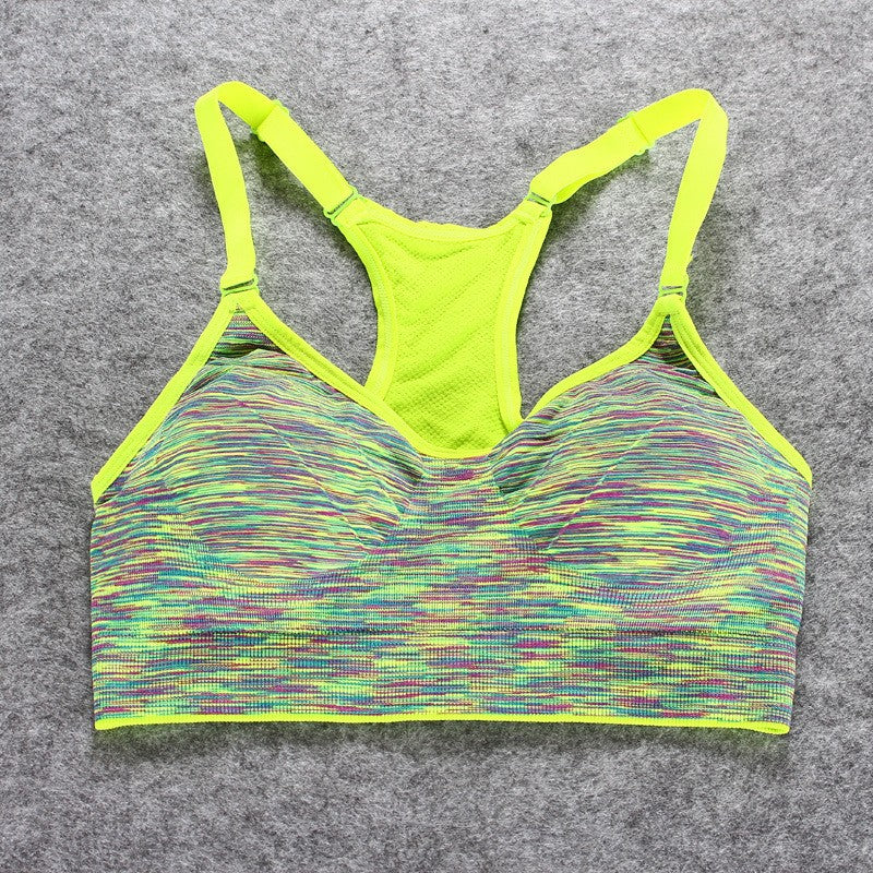 🧘: Shockproof Sports Bra for Yoga & Fitness — Double Strap | Sizes S-L | 5 Colors