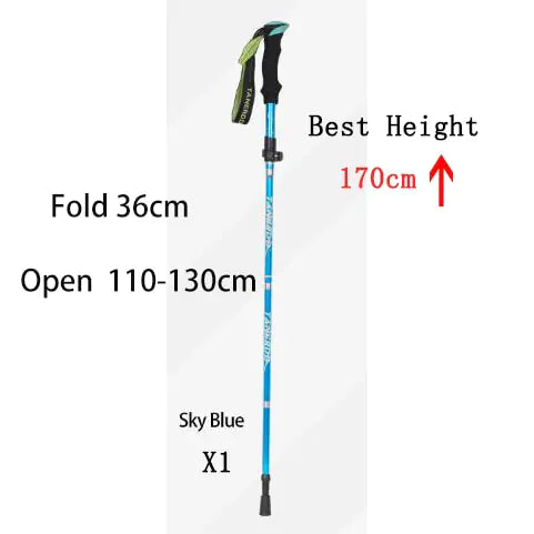 🥾 Outdoor Folding Trekking Pole - Portable Camping Walking Hiking Stick