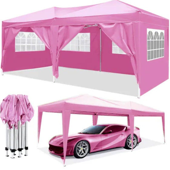 ⛺: 10'x20' Waterproof Party Folding Tent with Detachable Side Walls & Carry Bag