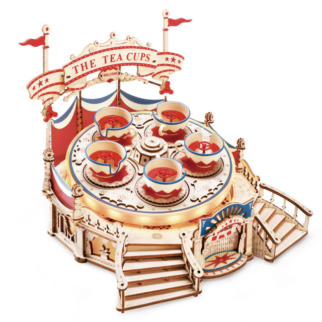 🎵: Whirl Fairytale Rotating Music Box 3D Wooden Puzzle