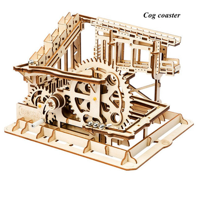 ⚙️: 3D Wooden Mechanical Coaster Puzzle | 4 Designs