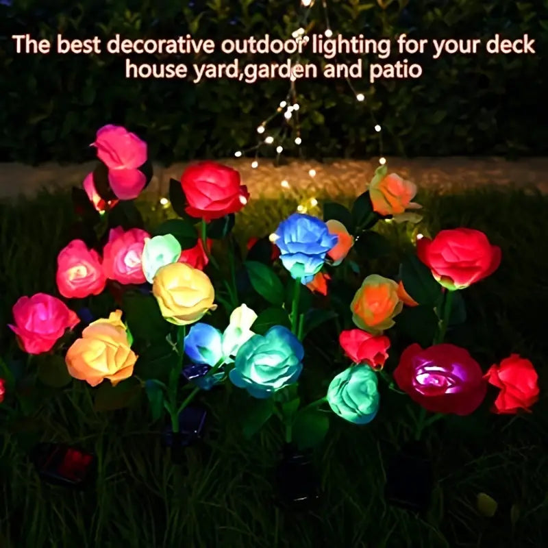 🌹: Color-Changing Solar Garden Roses
