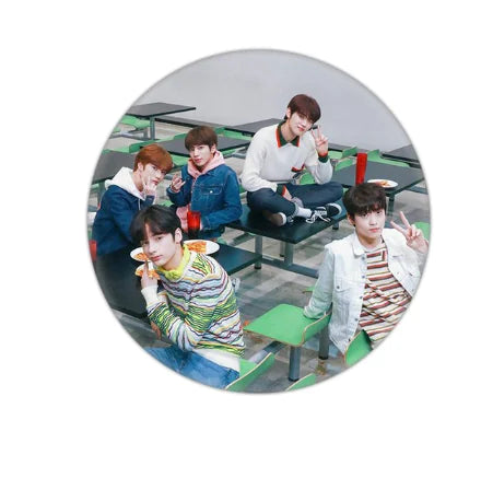 🔑: TXT Keychain and Badge Set - Tinplate Design