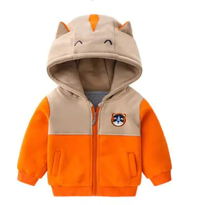 🧥: Simple Padded Hooded Jacket for Kids