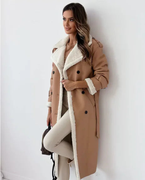 🧥: Winter Collar Lapel Coat - Elegant Insulated Outerwear