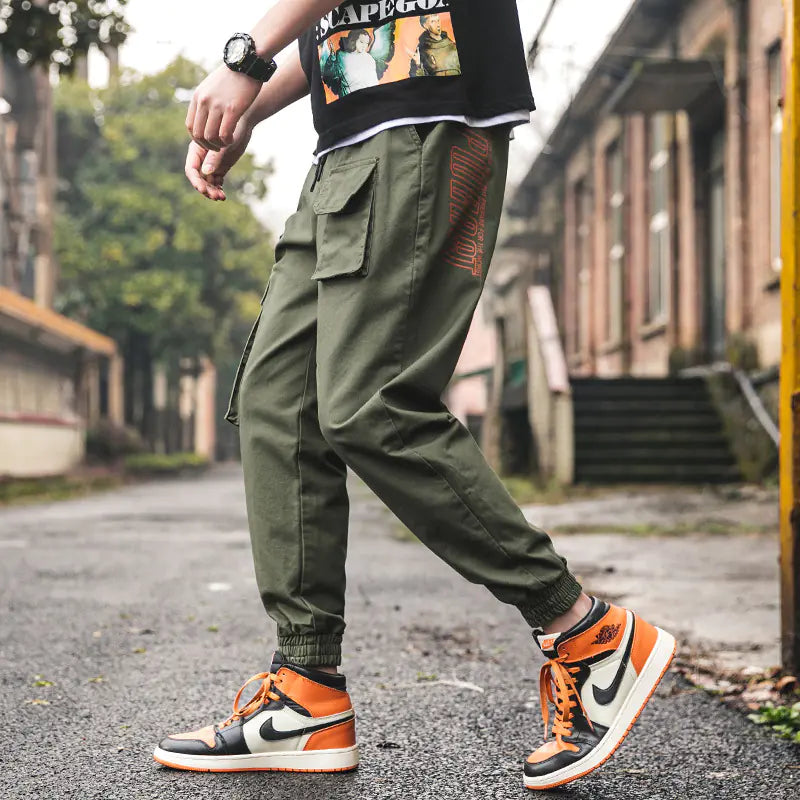 🎯 Camouflage Cargo Pants with Tapered Cuffs - Tactical Streetwear