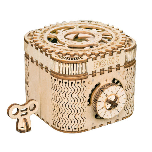 🔐: DIY 3D Wooden Puzzle Password Treasure Box