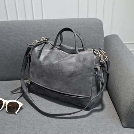 👜: Suede Motorcycle Tote Bag
