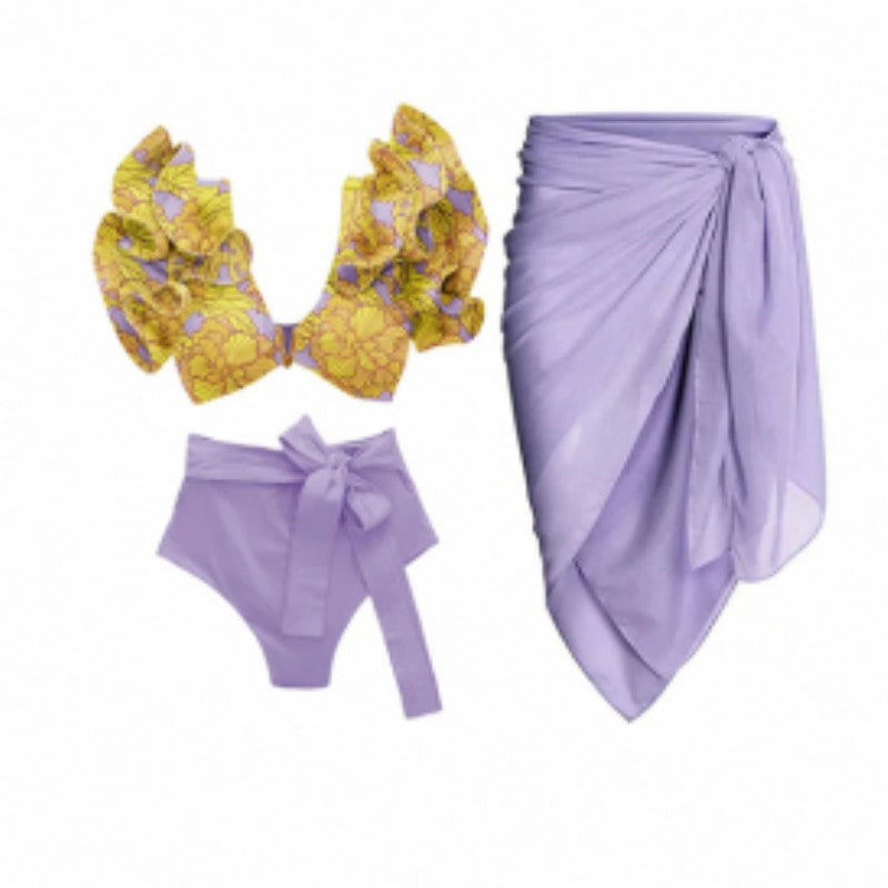 👙: Retro French One-Piece Swimsuit for Vacation