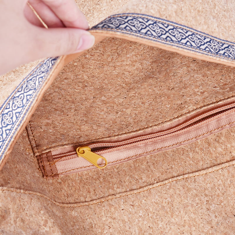 🧘: Cork Yoga Backpack — Eco-Friendly | 30x35x20cm | Lightweight 0.43kg Mat Carrier