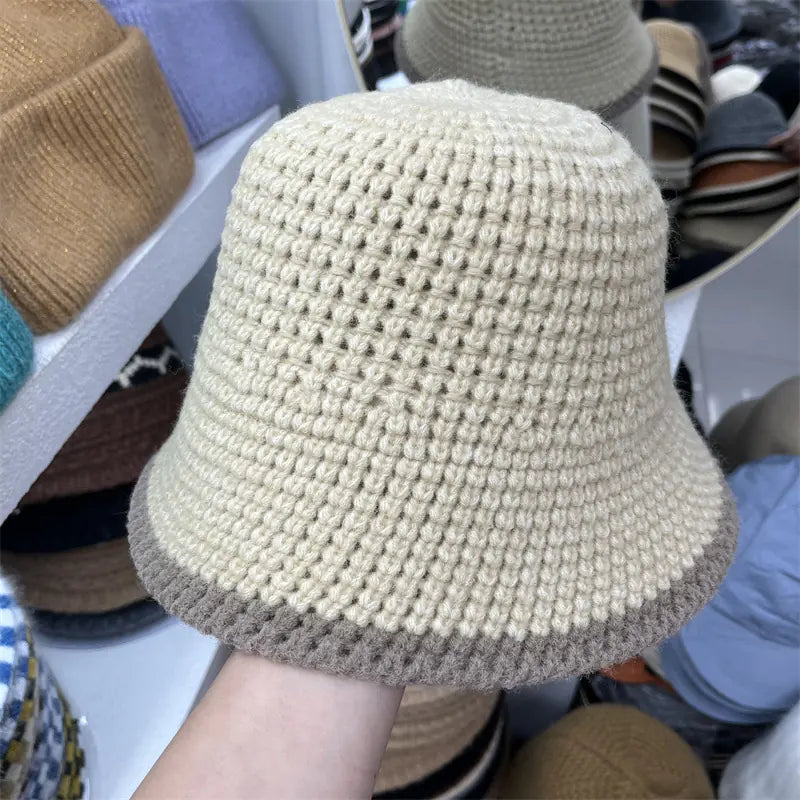 🧶: Versatile Women's Wool Knitting Fisherman's Hat - Winter Cap