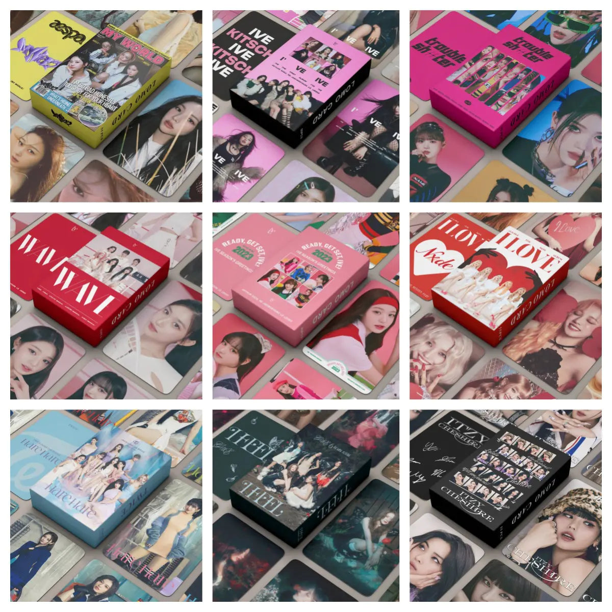 🎴: K-Pop Girl Group Lomo Cards Set - ITZY, IVE, TWICE & More
