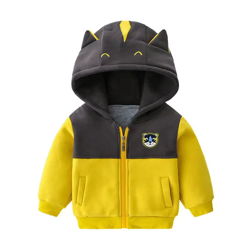 🧥: Simple Padded Hooded Jacket for Kids