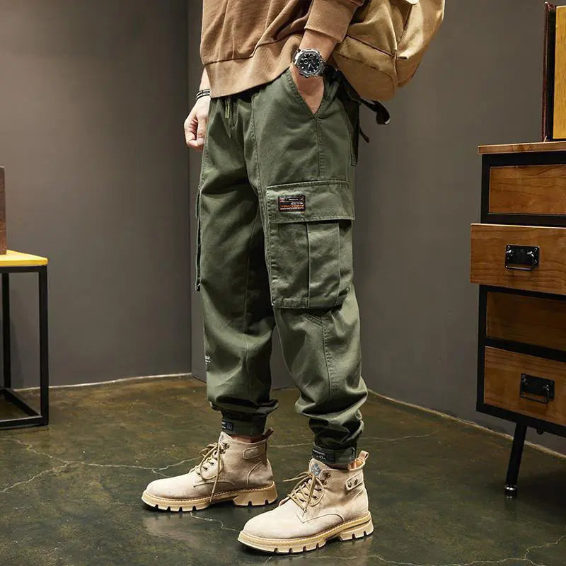 🎯 Camouflage Cargo Pants with Tapered Cuffs - Tactical Streetwear