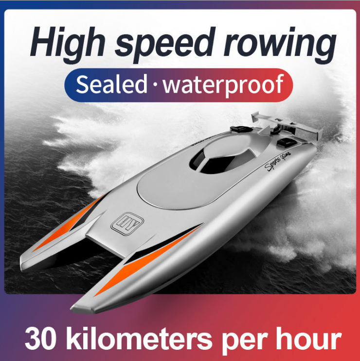 🚤: Dual Motor Remote Control Racing Boat - 30 KPH High Speed RC Boat for Kids & Adults