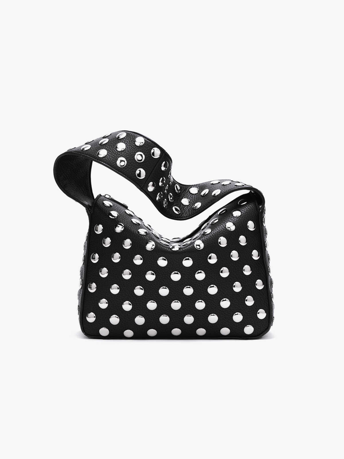 👜: Rivet Motorcycle Shoulder Bag