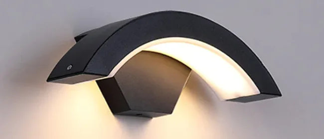 💡: LED Wall Light Curved Moon Induction Wall Light