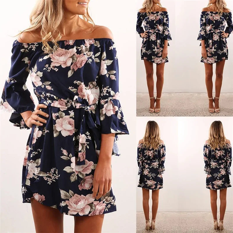👗: Sexy Off-the-Shoulder Dress - Elegant Strapless Party Dress