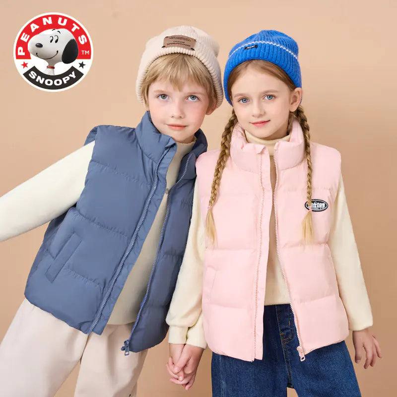 🐶: Snoopy Kids Vest - Lightweight Down Winter Jacket