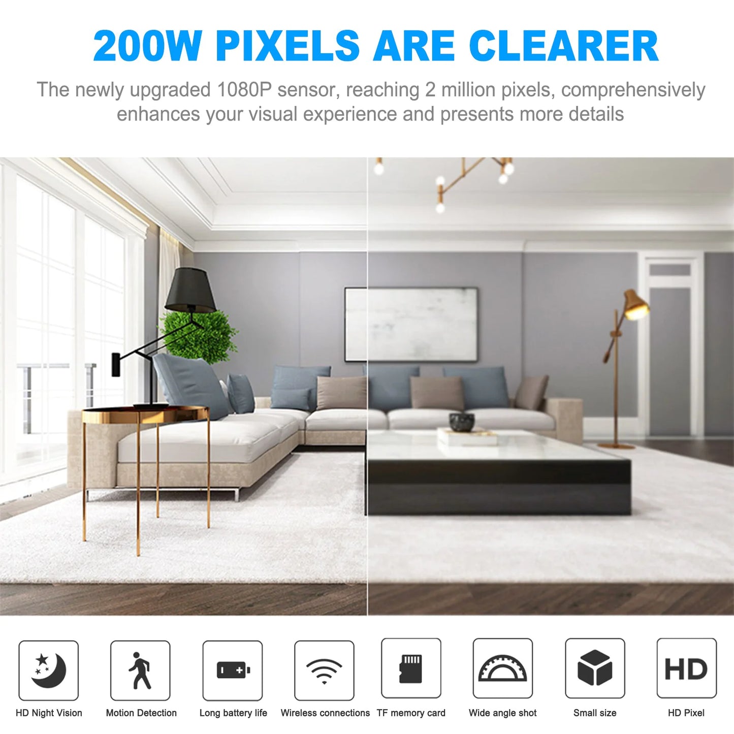 👶 Mini Hidden Spy Nanny Camera - Wireless WiFi Home Security HD 1080P DVR