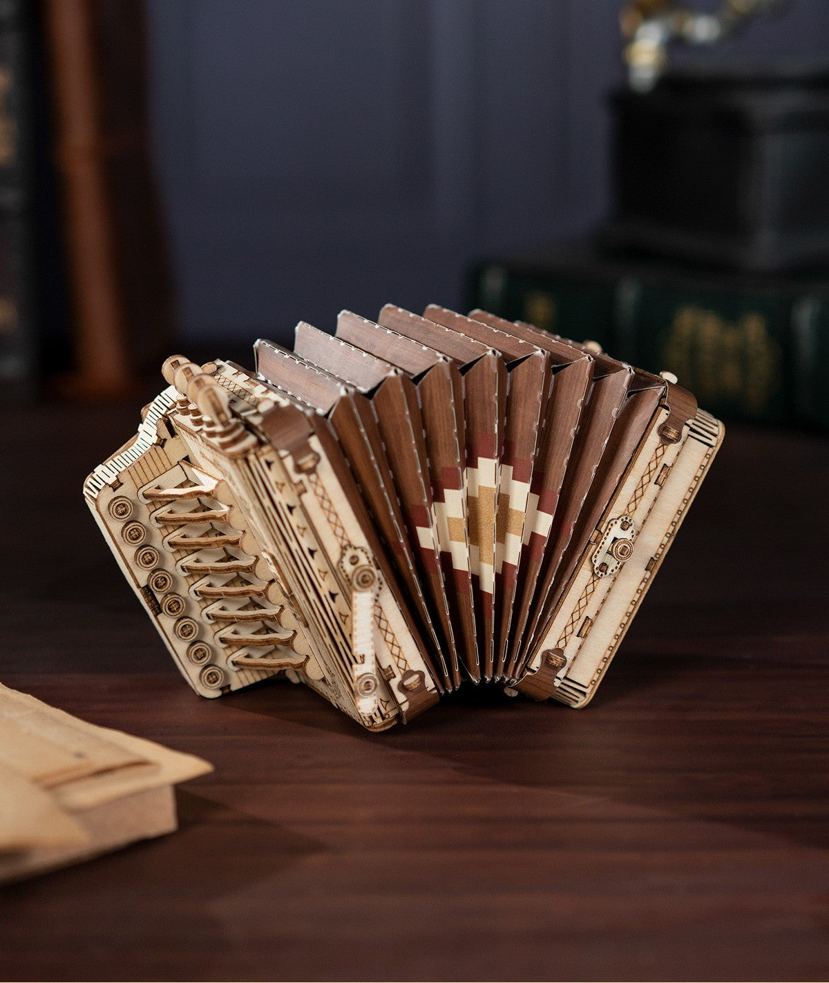 🎷: 3D Wooden Music Instrument Puzzle | Accordion & Saxophone